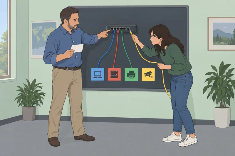 Port Number Quiz appears in a networking classroom.