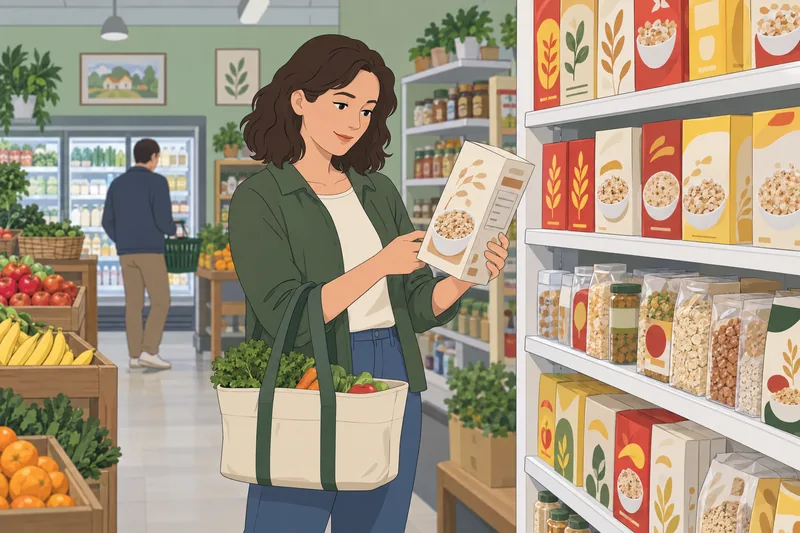 El cuestionario sobre el envase guía compras.