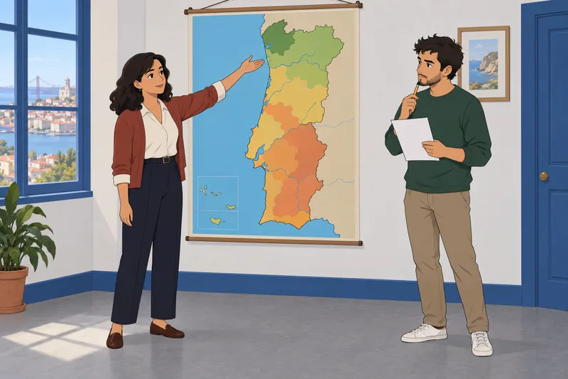 Portugal Quiz shows a map-based classroom lesson.