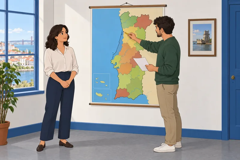 El cuestionario sobre Portugal muestra una clase.