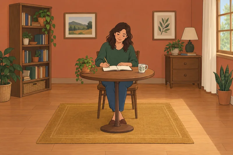 Posttraumatic Growth Inventory shows a quiet reflection moment.