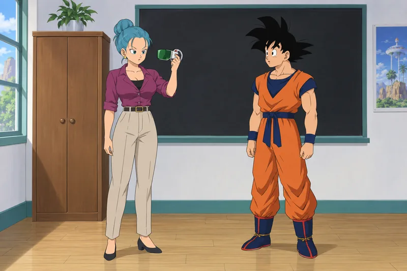 Power Level Quiz in a classroom.