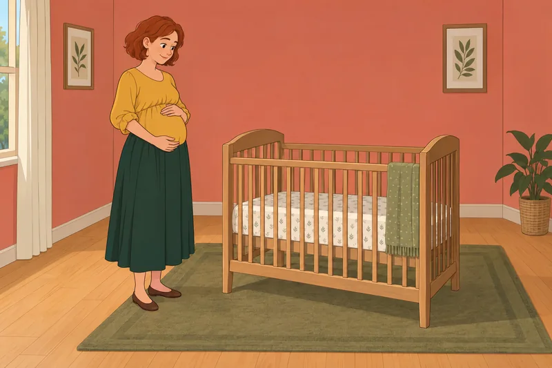 El vínculo prenatal materno acompaña una cuna.