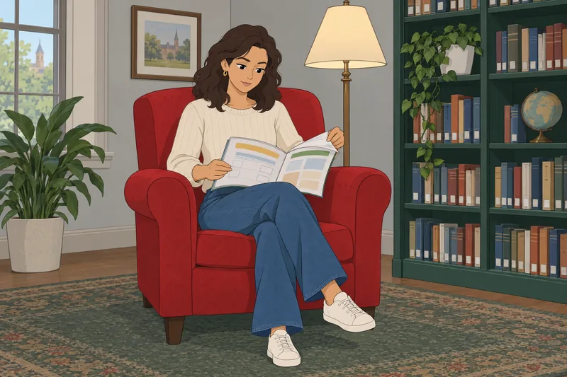 Present Perfect Spanish fills a quiet library alcove.