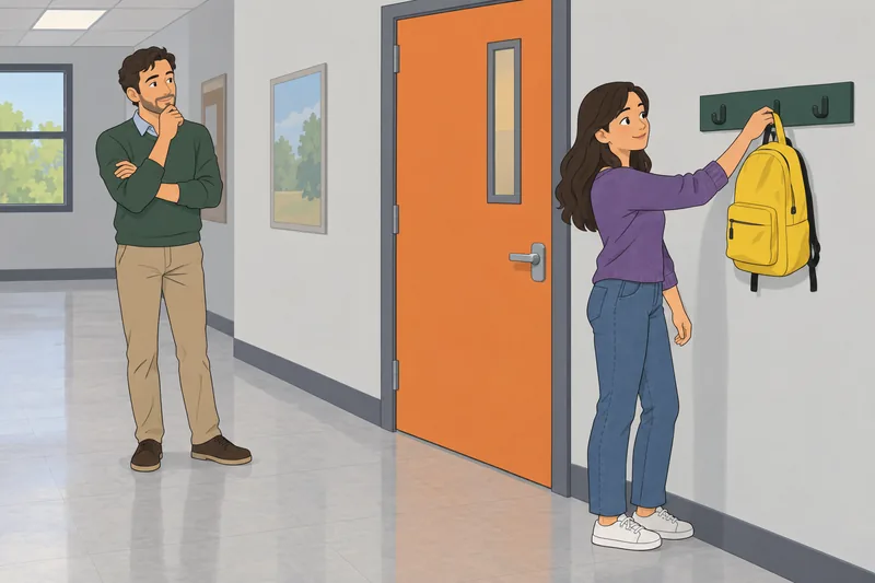 El cuestionario sobre el presente muestra una mochila.