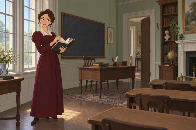 Pride and Prejudice character quiz in a classroom.