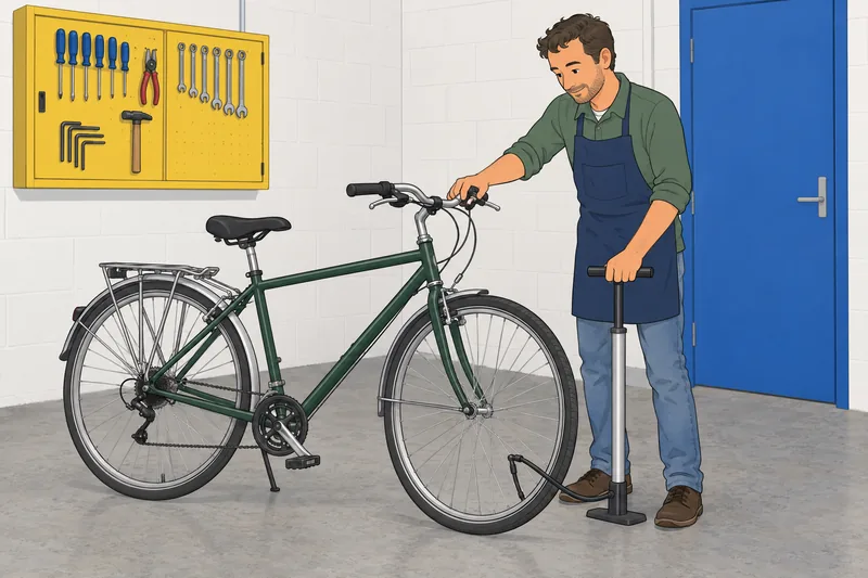 La escala de comportamiento destaca reparar bicicletas.