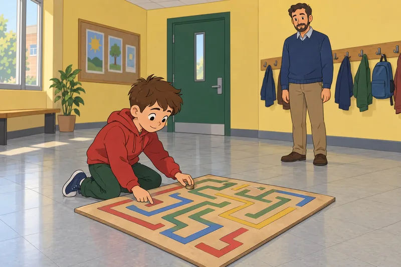 Problem Solving Quiz captures a careful route choice.