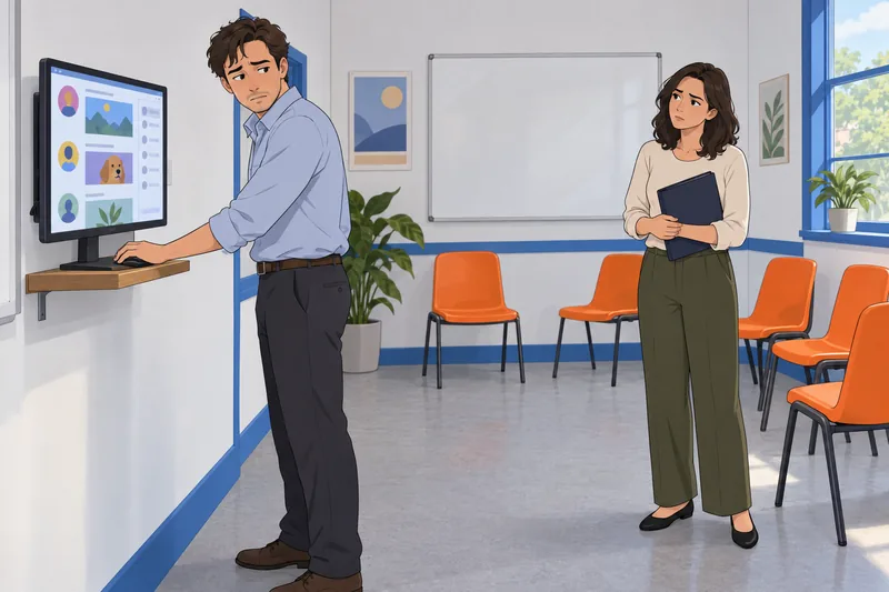 Problematic Social Media disrupts a classroom conversation.