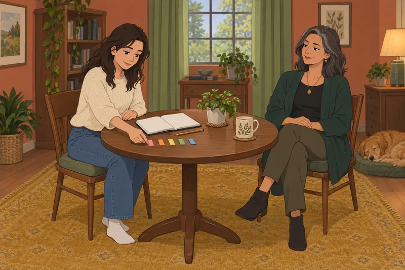 procesos de identidad: una mujer compara opciones.