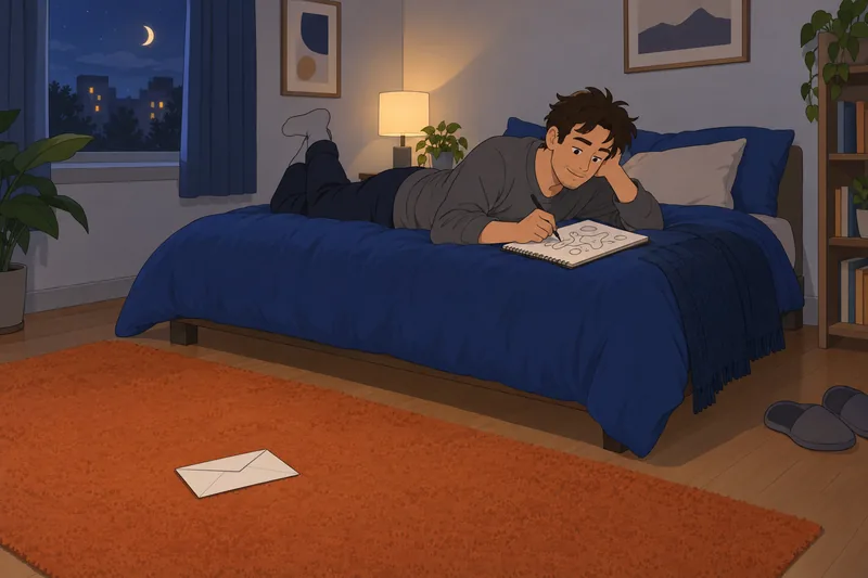 La escala de procrastinación acompaña una distracción tranquila.