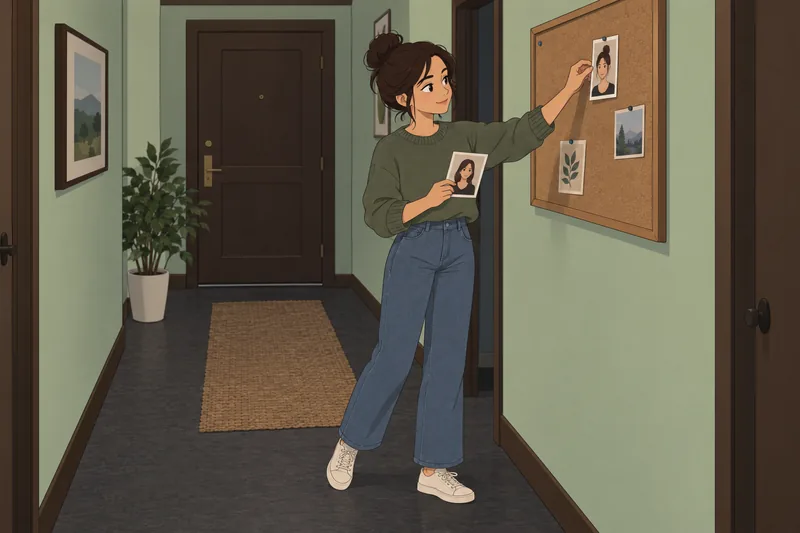 Profile Picture Quiz: portrait card on a board.