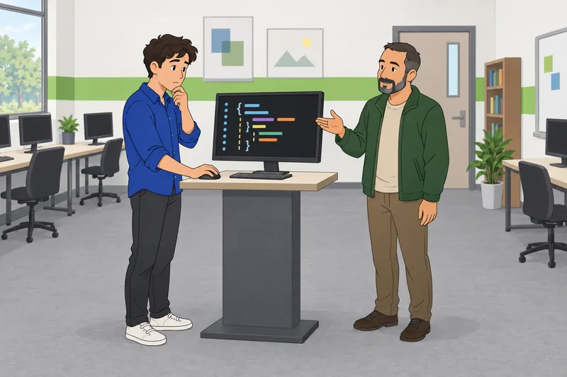 Programming with Python appears in a computer lab.