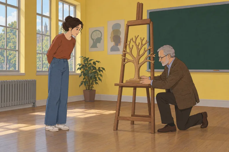 Psychoanalysis Quiz shows a branching tree.