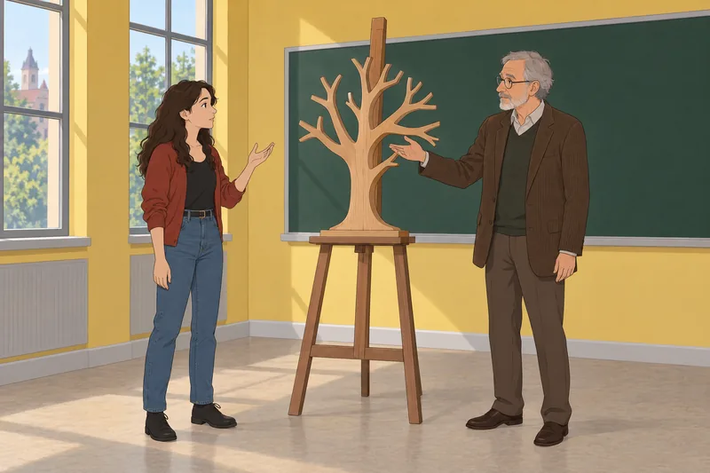 cuestionario sobre psicoanálisis muestra un árbol simbólico.