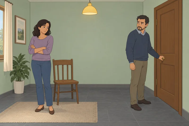 La distancia psicológica en el matrimonio se nota.