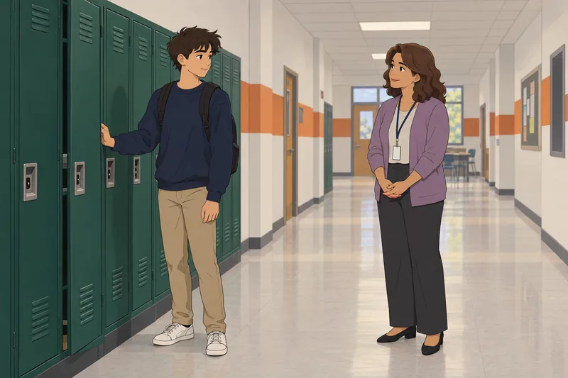 Psychological Safety of a calm school hallway.