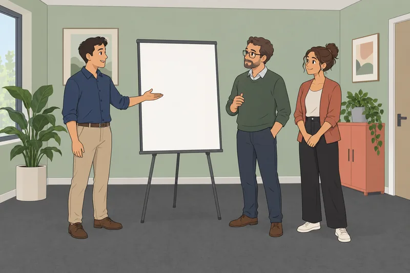 Psychological Safety Scale: coworkers share an idea.