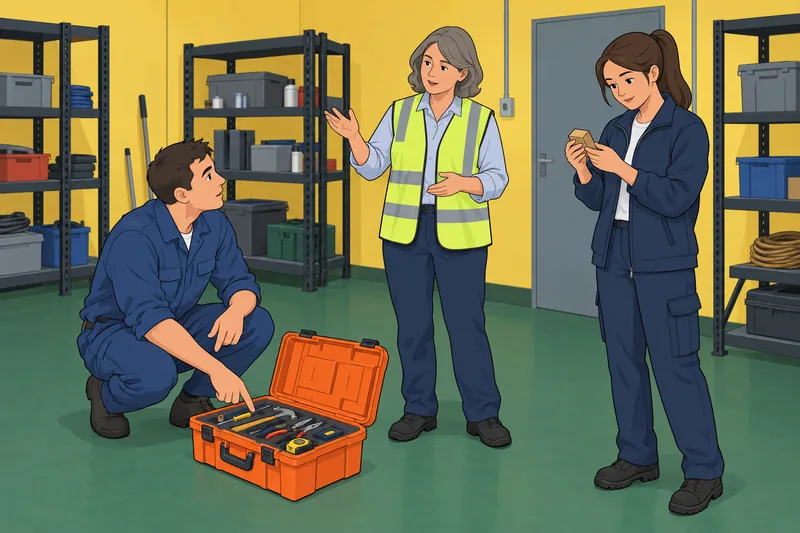 escala de seguridad: un técnico pide ayuda.