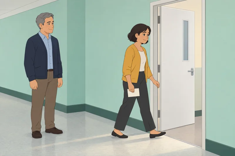 El cuestionario de seguridad-inseguridad muestra una puerta clínica.