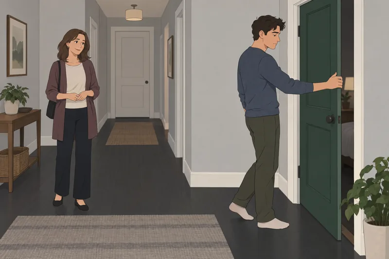 Psychological Space Sovereignty meets a private doorway.