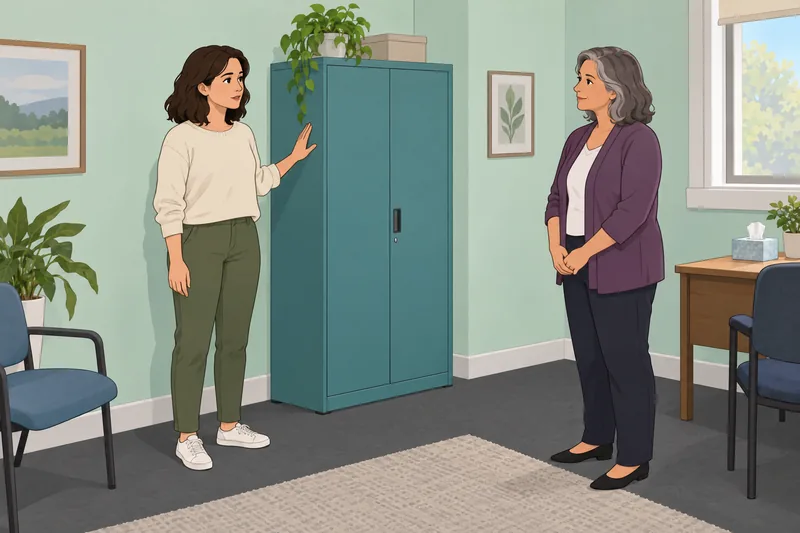 Psychological Space Sovereignty appears in a calm clinic.