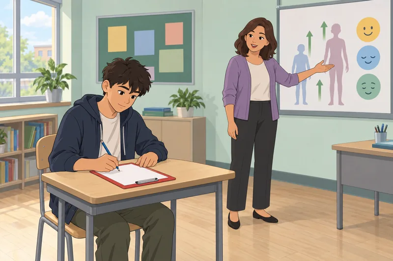 Puberty Quiz shows calm learning about growing up.