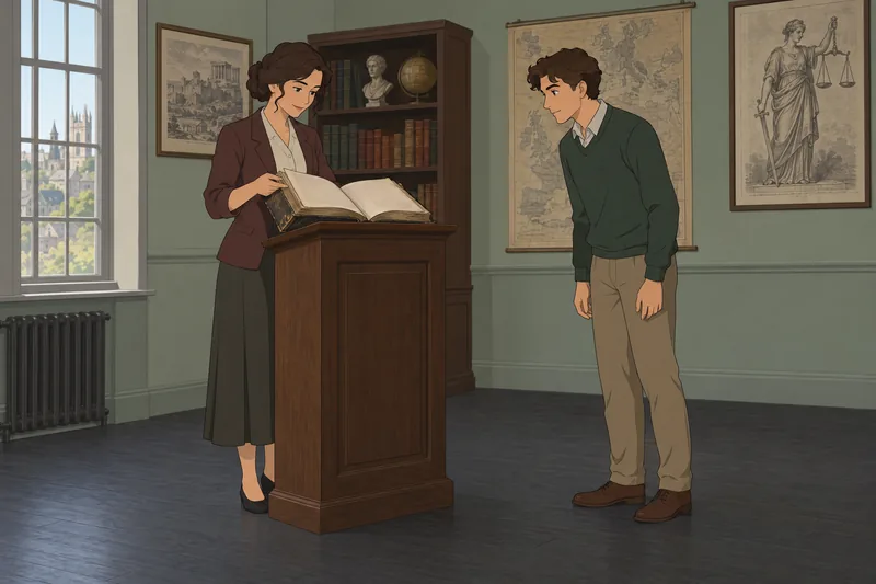 Punishment Quiz shows a guide studying law.