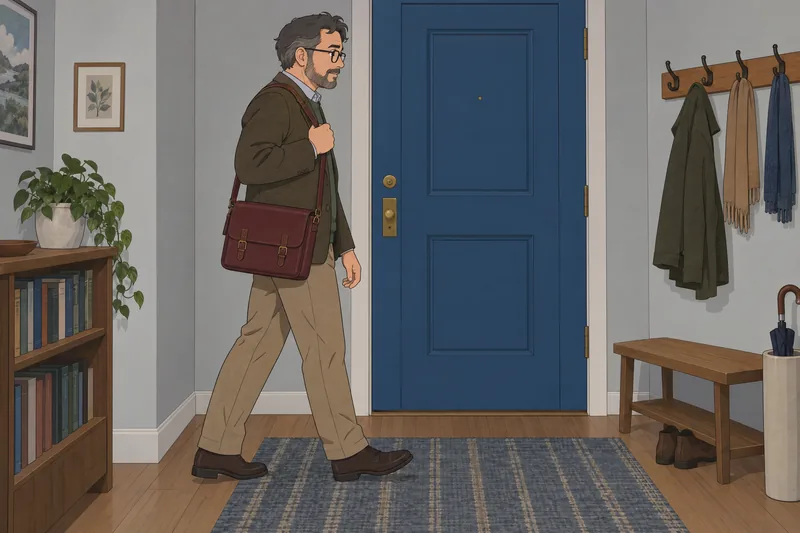 Purse Quiz: a librarian adjusts a satchel.