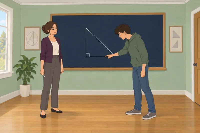 Este cuestionario sobre el teorema muestra triángulos.