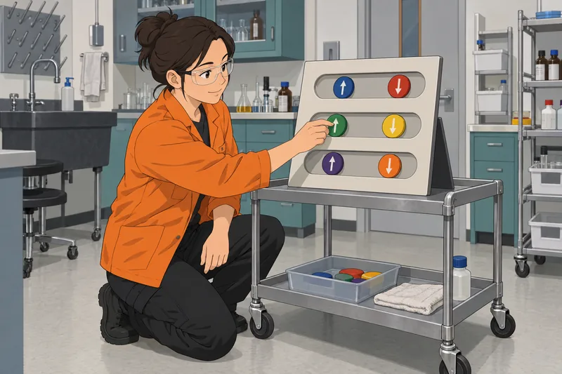 Quantum Numbers Quiz: trainee arranges orbital slots.