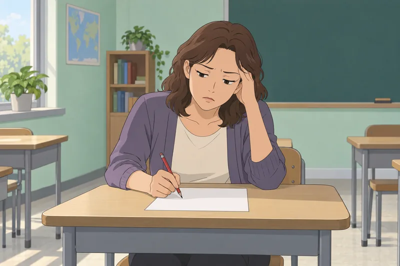 Acute Mental Fatigue slows her classroom work.