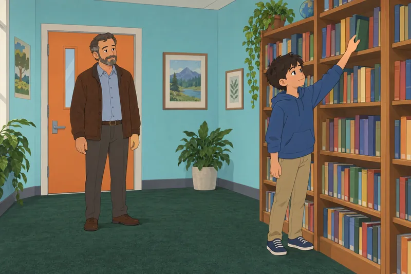 School Motivation Assessment: a calm library choice.