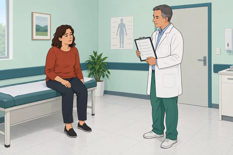 Asthenia Assessment Questionnaire portrays a clinic pause.