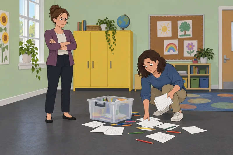 Irritability Toward People appears in a classroom.