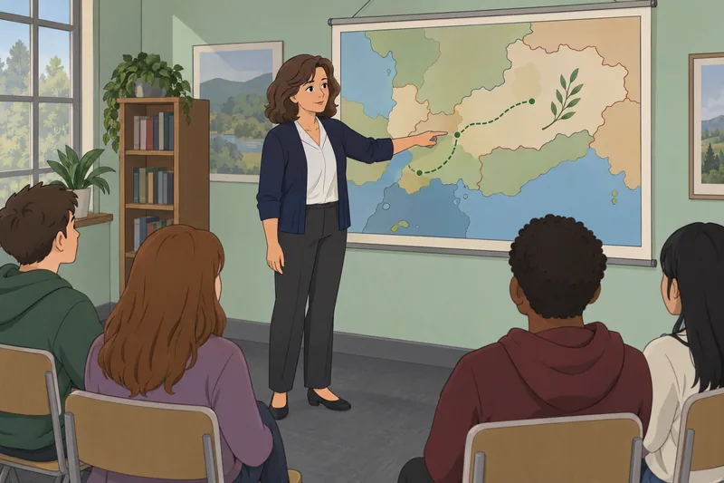 War Attitudes Questionnaire shows a thoughtful map discussion.
