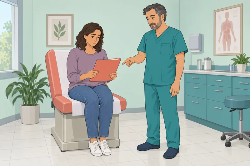 Attitudes Toward Illness: a calm clinic consultation.