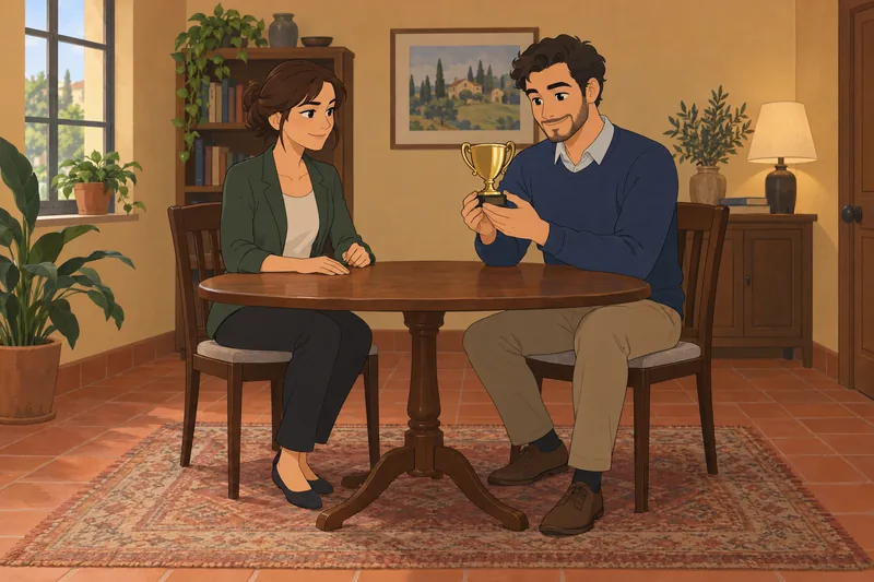 Benign and Malicious feelings meet across the table.