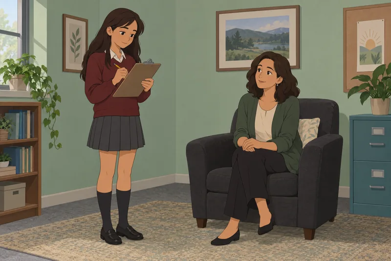Adolescent Psychological Well-Being in a calm questionnaire moment.