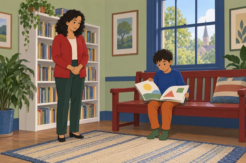 Parental Attitudes Questionnaire frames a quiet reading moment.