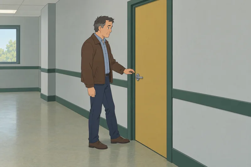 Meaning-in-Life Crisis Questionnaire depicts a closed door.