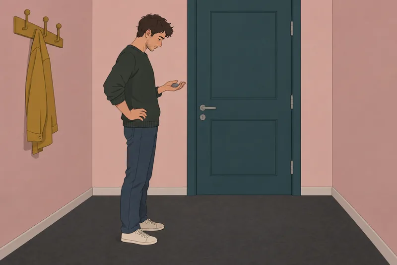 El cuestionario de plausibilidad observa una puerta cerrada.