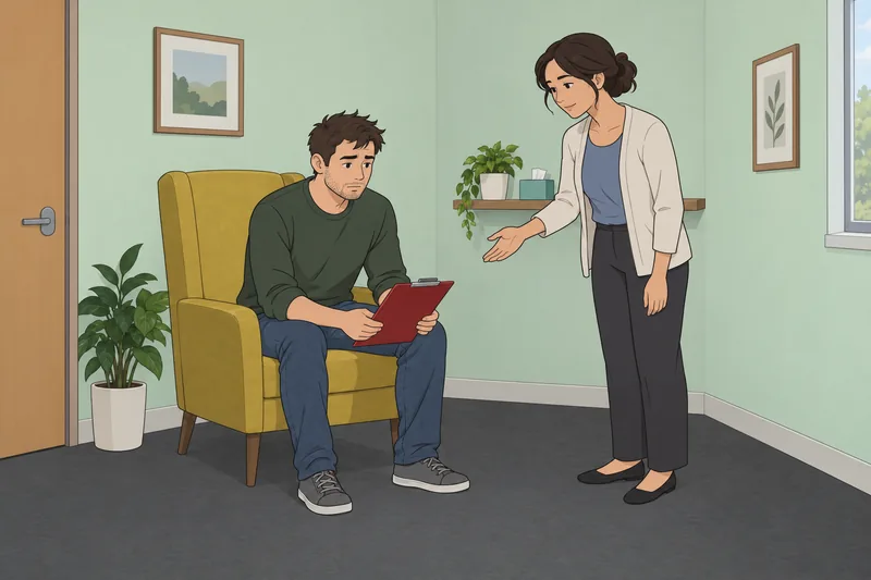 cuestionario rápido sobre señales en una clínica.