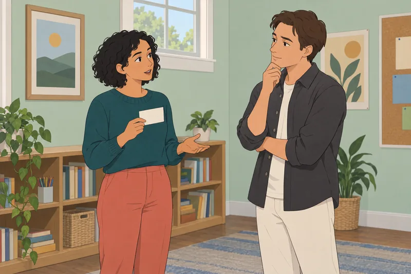 Quiz to Ask shows a friend listening carefully.