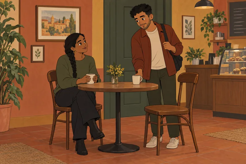 Test de racismo: mesa de café compartida