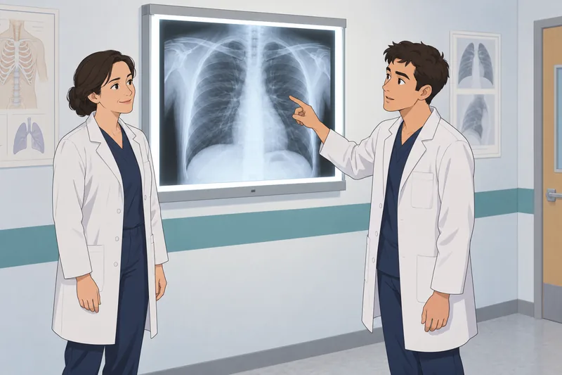 El cuestionario de radiología muestra una clase.