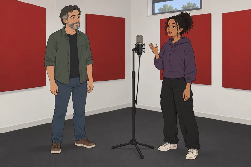 Rap Quiz shows a microphone in studio.