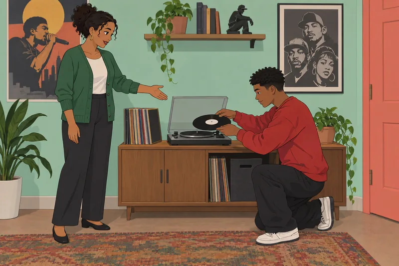 Rap Quiz shows a classroom turntable.