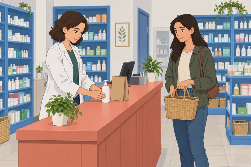 El cuestionario sobre erupciones muestra cuidado en farmacia.
