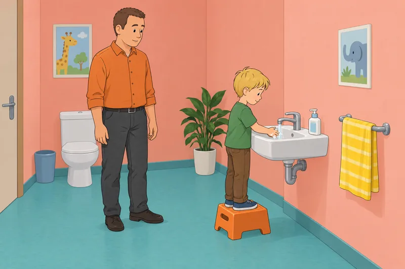 Childcare Readiness Scale shows calm handwashing.
